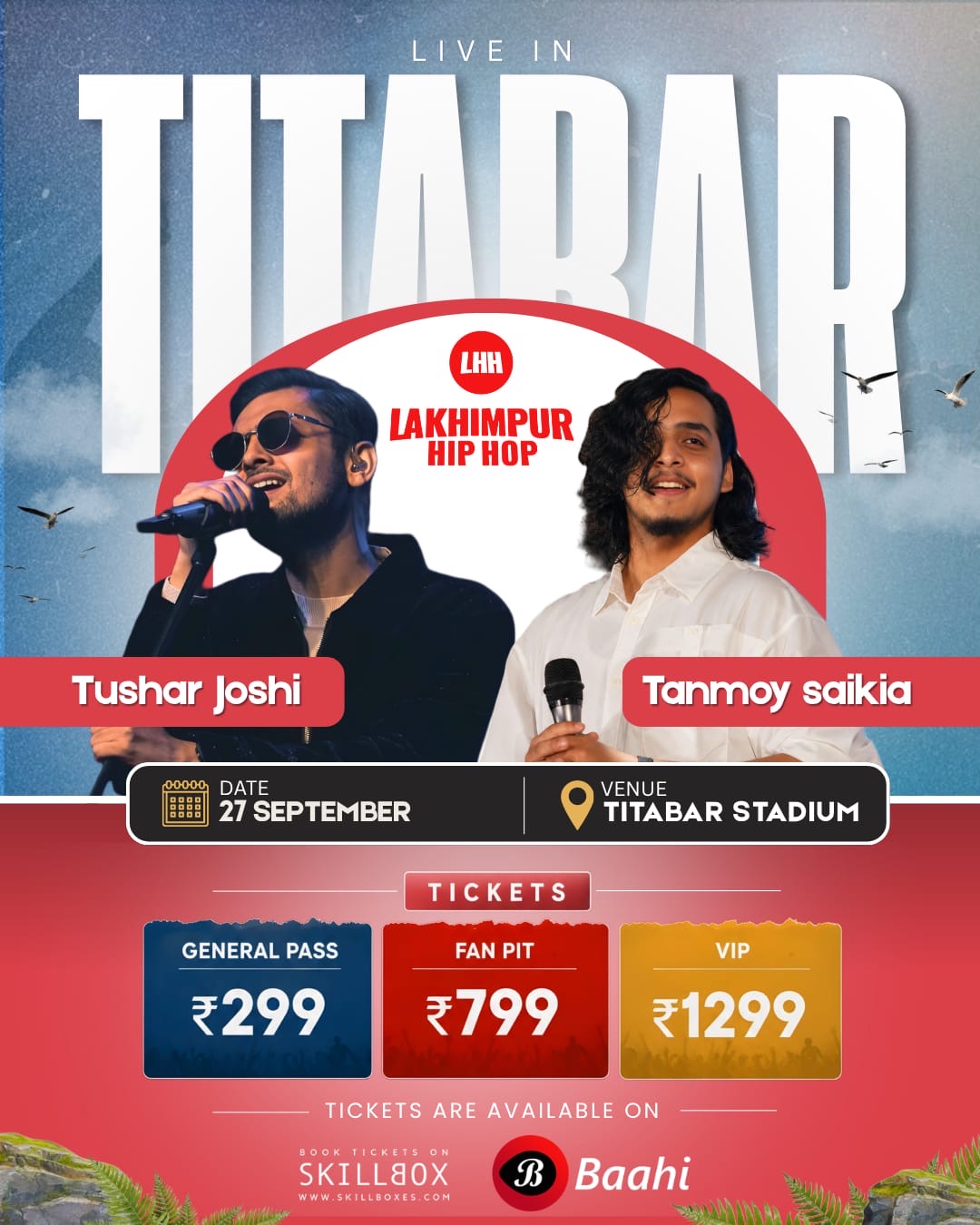 Tushar Joshi , Tanmoy Saikia & many Rock, Pop & Hip Hop Bands